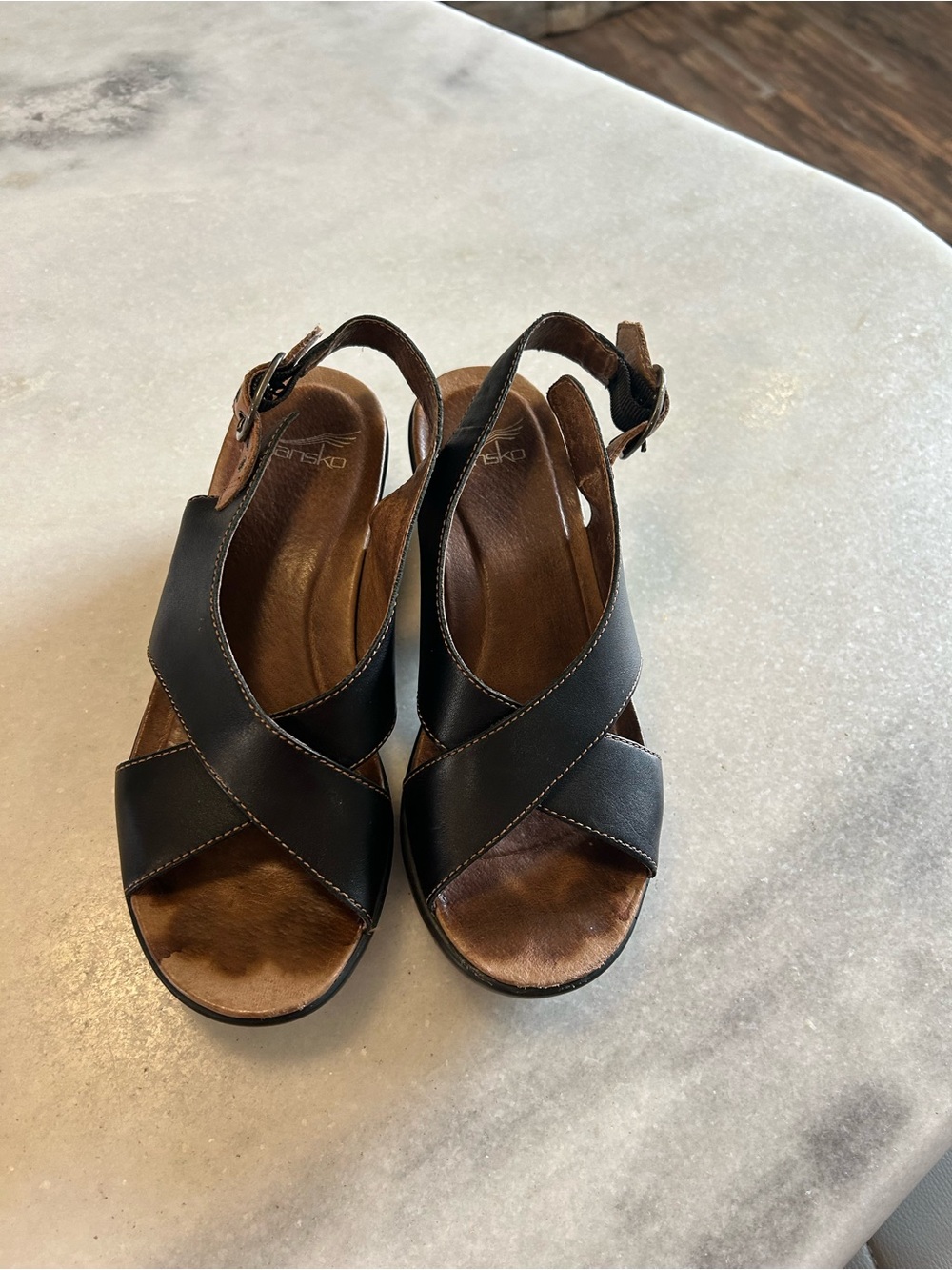 Dansko Jacinda black slingback sandal size 36 - Picture 2 of 7